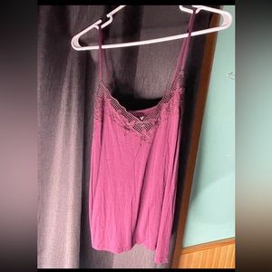 American Eagle soft maroon tank top